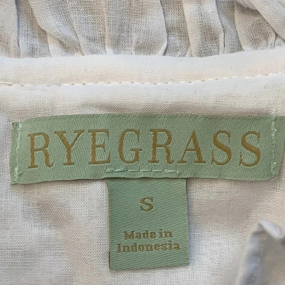 RYEGRASS Embroidered Eyelet White Dress Small NWT - Picture 5 of 9
